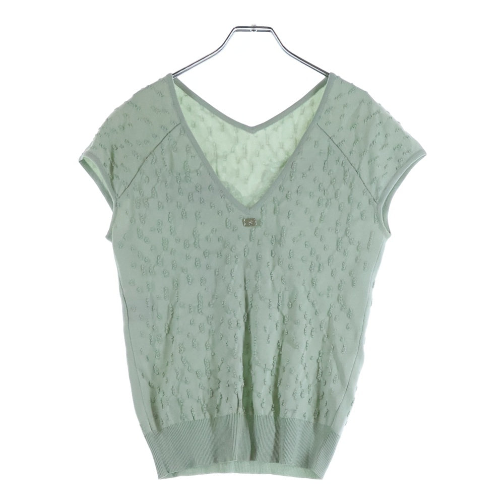 CHANEL(シャネル) ノースリーブニット ライトグリーン P43857K04517 AW017 レディース