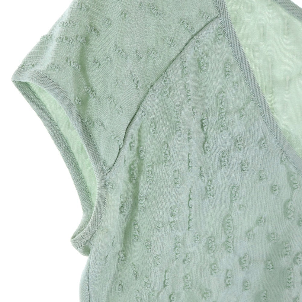 CHANEL(シャネル) ノースリーブニット ライトグリーン P43857K04517 AW017 レディース