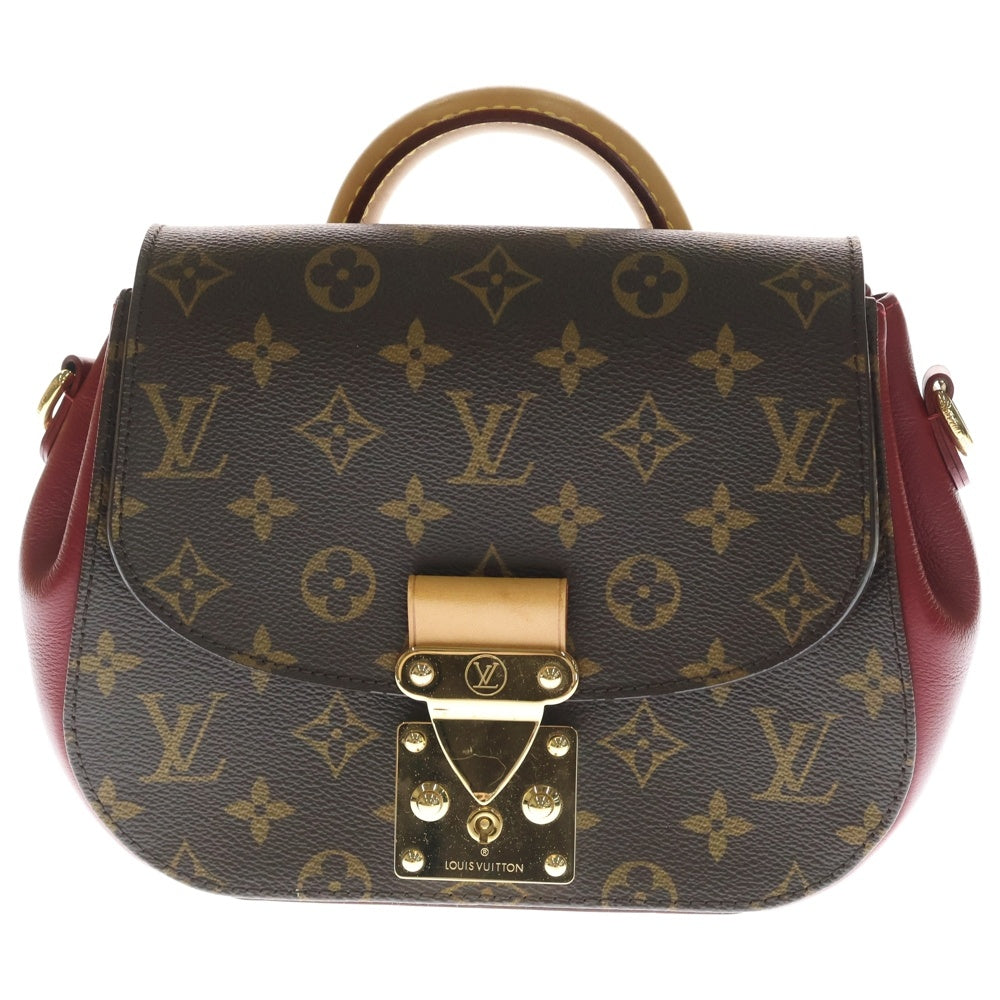 LOUIS VUITTON(ルイヴィトン) モノグラム エデンPM 2WAYバッグ ハンドバッグ ショルダーバッグ ブラウン×レッド レザー×PVC M40814 ゴールド金具 レディース