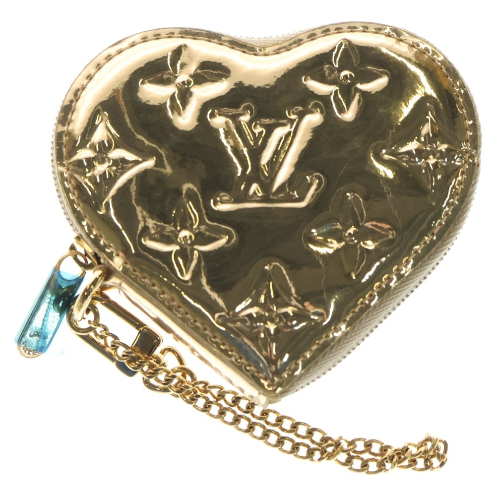 LOUIS VUITTON(ルイヴィトン) モノグラム ミロワール ポルトモネクール ハート型小銭入れ ゴールド エナメル M93567 レディース