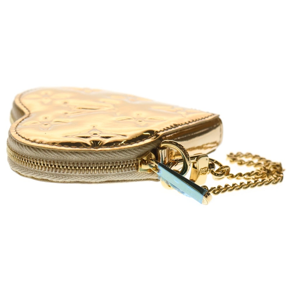 LOUIS VUITTON(ルイヴィトン) モノグラム ミロワール ポルトモネクール ハート型小銭入れ ゴールド エナメル M93567 レディース