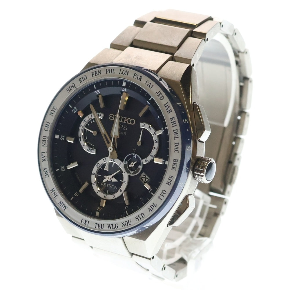 SEIKO(セイコー) アストロン 日本限定600本 青文字盤 クォーツ ソーラー電波 腕時計 SBXB173