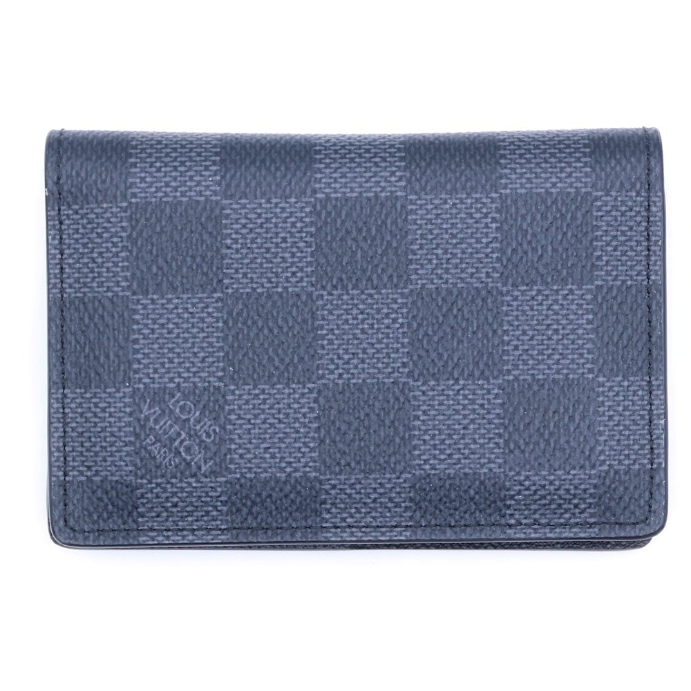 LOUIS VUITTON(ルイヴィトン) ダミエグラフィット ポケット・オーガナイザー カードケース 名刺入れ ブラック レザー N63143 レディース