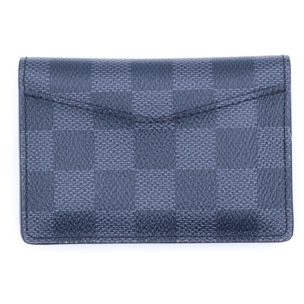 LOUIS VUITTON(ルイヴィトン) ダミエグラフィット ポケット・オーガナイザー カードケース 名刺入れ ブラック レザー N63143 レディース