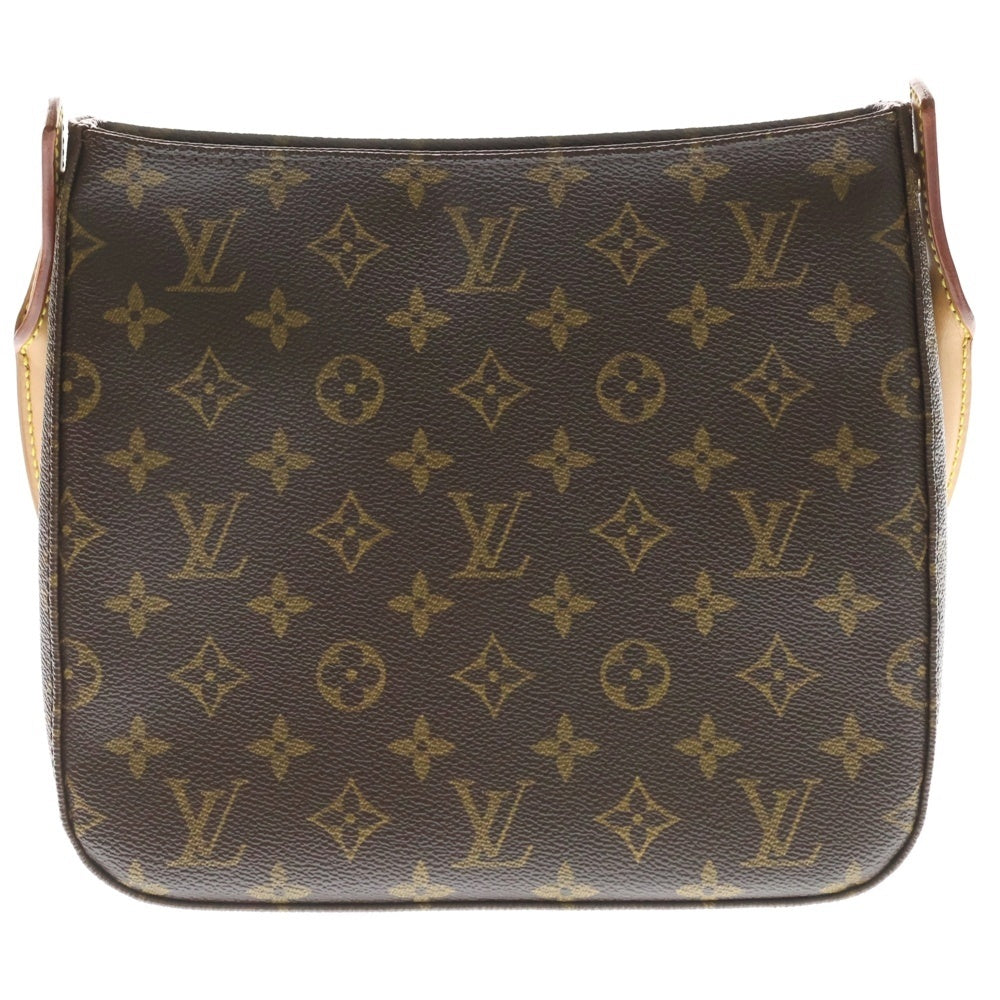 LOUIS VUITTON(ルイヴィトン) モノグラム ルーピングMM PVC レザー ショルダーバッグ ブラウン M51146 レディース