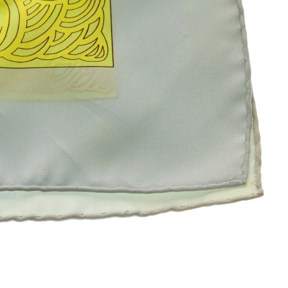 HERMES(エルメス) カレ90 木の伝説 シルクスカーフ ライトブルー