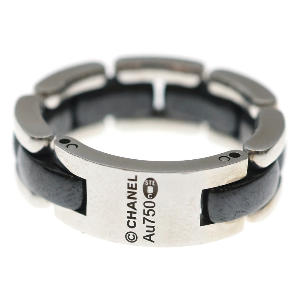 CHANEL(シャネル) ウルトラ リング ブラック Au750 K18 WG×Ce ホワイトゴールド セラミック 指輪