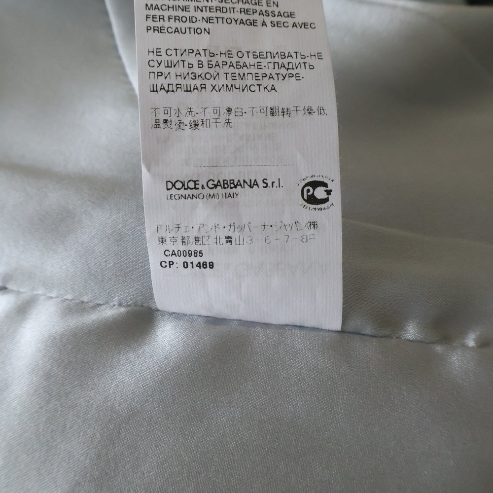 DOLCE & GABBANA(ドルチェアンドガッバーナ) フラワー アジサイ総柄プリント ノースリーブワンピース グリーン レディース F65E1T