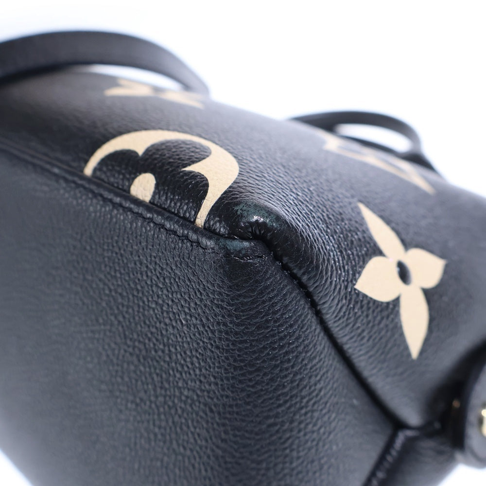 LOUIS VUITTON(ルイヴィトン) プティ パレPM モノグラムジャイアント アンプラント レザー 2WAY ハンド ショルダーバッグ ゴールド金具 ブラック M58913 レディース