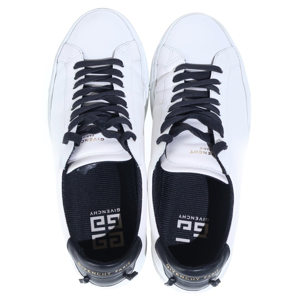 GIVENCHY(ジバンシィ) レザー レースアップ ローカットシューズ スニーカー ホワイト/ブラック DN0235