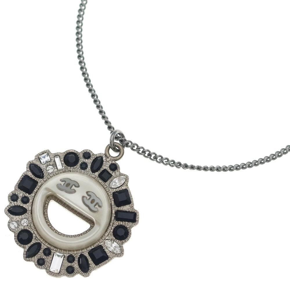 CHANEL(シャネル) シャネル スマイルネックレス ストーン ペンダント チェーン シルバー B16K