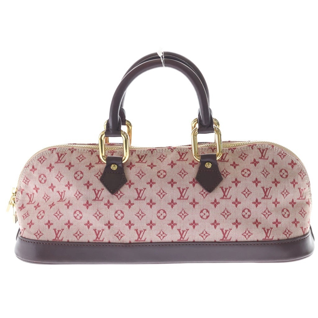 LOUIS VUITTON(ルイヴィトン) モノグラム・ミニキャンバス アルマ・ロン ハンドバッグ ワインレッド×ピンク キャンバス×レザー M92207 ゴールド金具 レディース