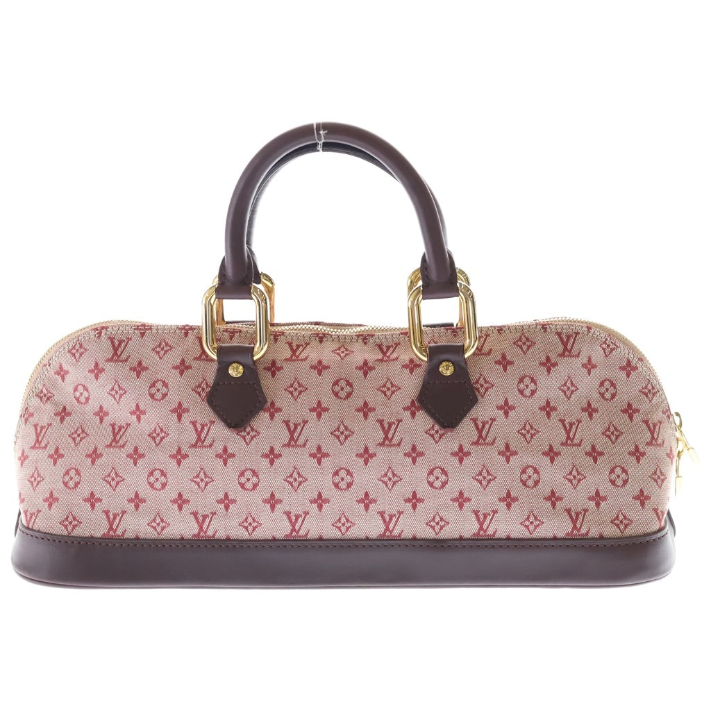 LOUIS VUITTON(ルイヴィトン) モノグラム・ミニキャンバス アルマ・ロン ハンドバッグ ワインレッド×ピンク キャンバス×レザー M92207 ゴールド金具 レディース