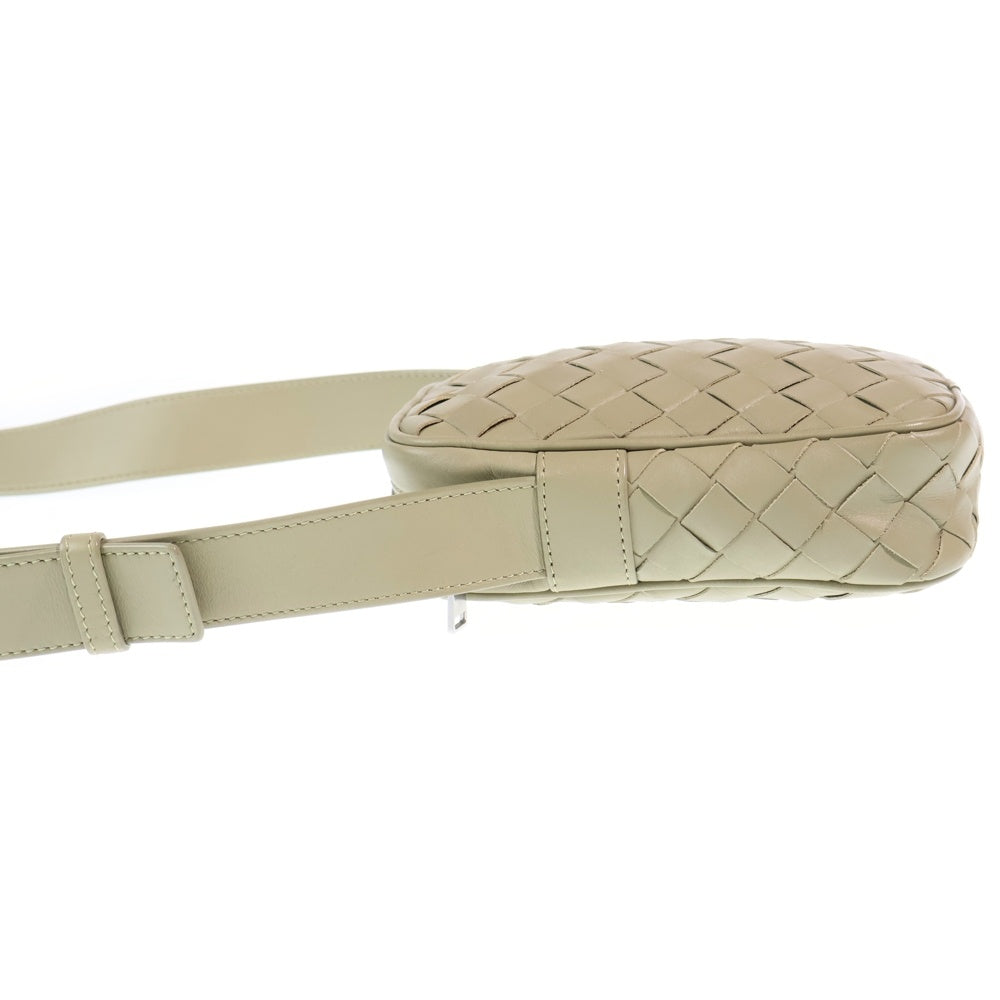 BOTTEGA VENETA(ボッテガヴェネタ) イントレチャート ショルダーバッグ フォンショルダーバッグ ミニバッグ ライトグリーン レザー シルバー金具 レディース