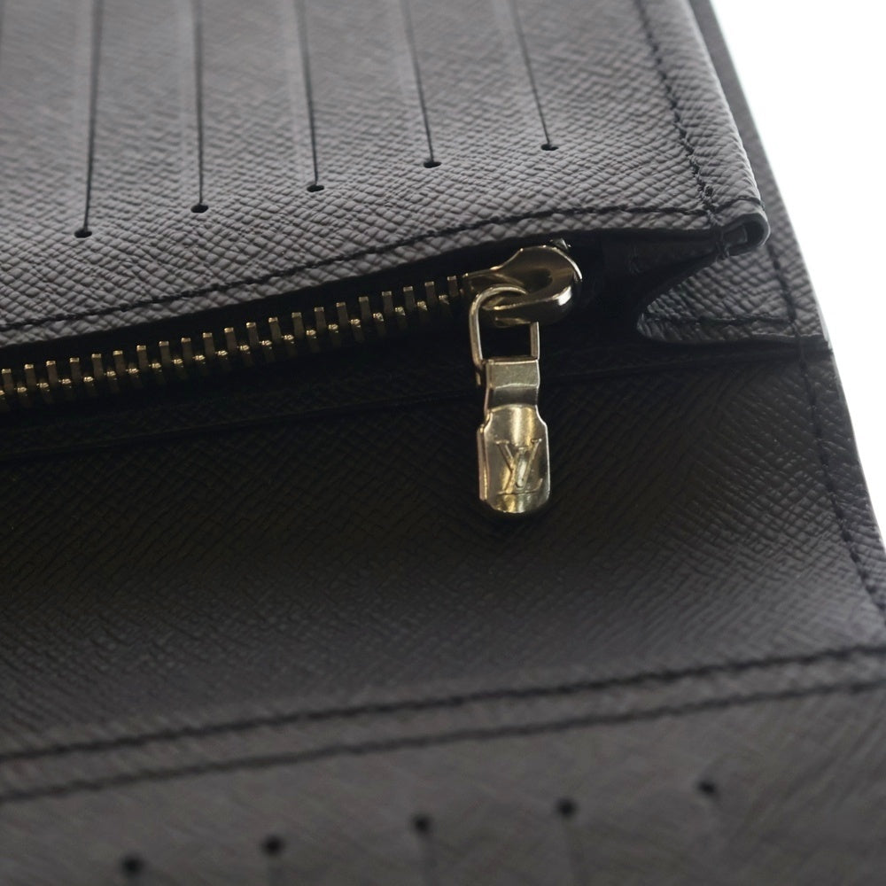 LOUIS VUITTON(ルイヴィトン) タイガ ポルトフォイユ・ブラザ 二つ折り長財布 ロングウォレット カードケース ブラック ノワール レザー M30501