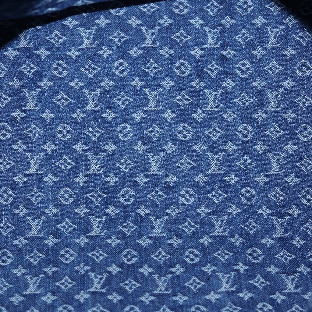 LOUIS VUITTON(ルイヴィトン) モノグラムデニム キーポルバンドリエール45 ボストンバッグ ゴールド金具 インディゴ M24315 レディース