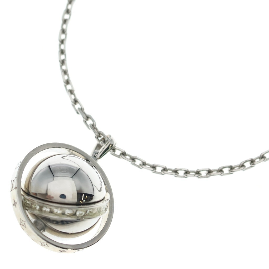 LOUIS VUITTON(ルイヴィトン) ペンダント LVグローブ ペンダント ネックレス チェーン シルバー 30.4g M00327 レディース