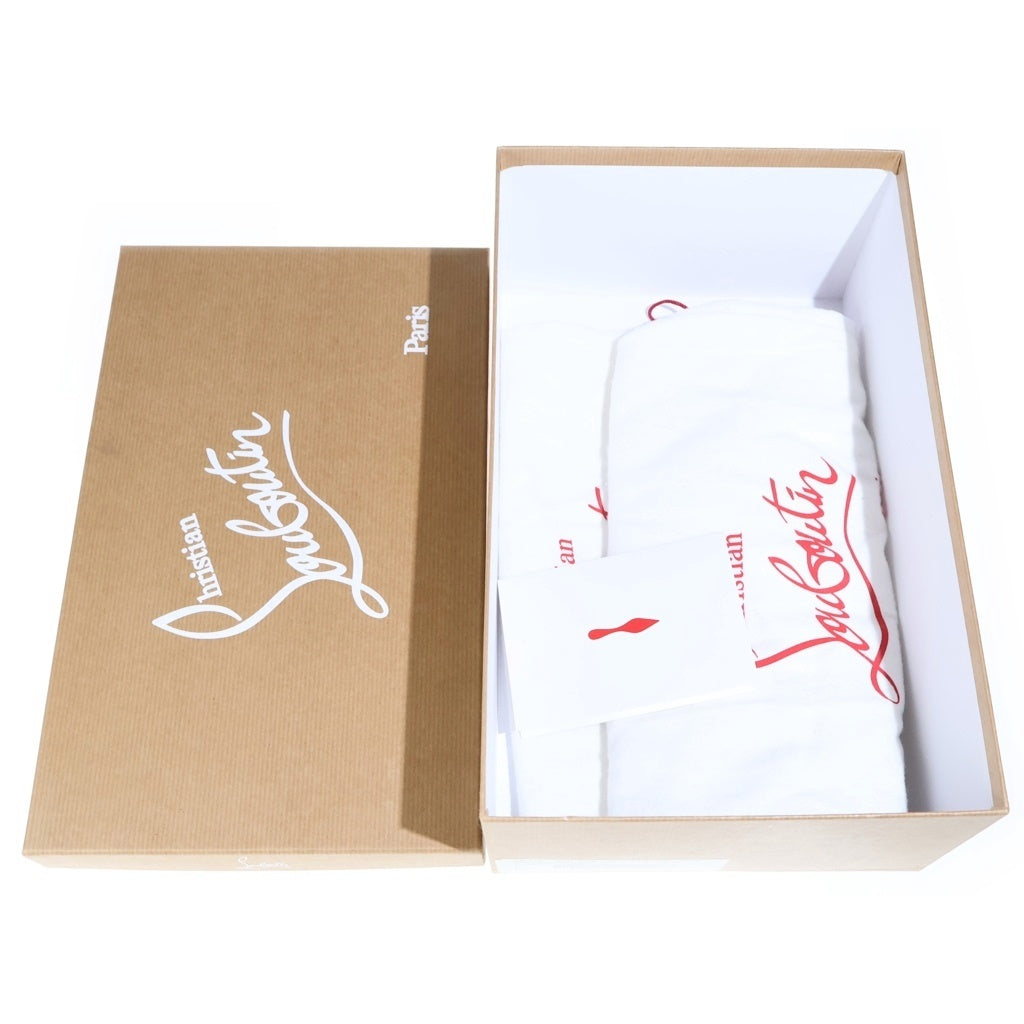 CHRISTIAN LOUBOUTIN(クリスチャンルブタン) PIK BOAT BLACK ピックボートブラックスタッズ スニーカー #40.5 3180363