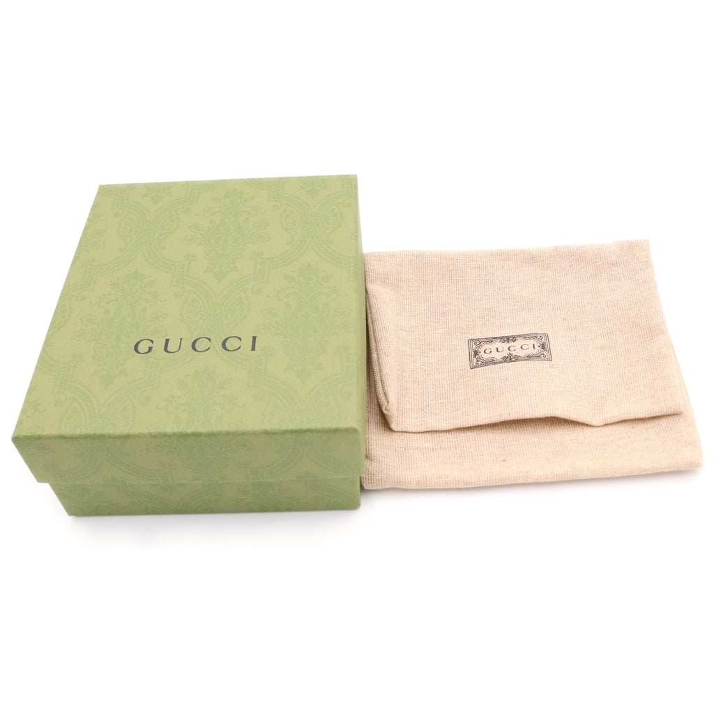 GUCCI(グッチ) ダブルGバイカラーミディアムウォレット 三つ折り財布 ベージュ×ピンク レザー×PVC 598587 ゴールド金具 レディース