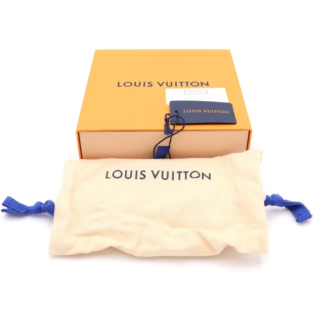 LOUIS VUITTON(ルイヴィトン) モノグラム サンチュール LVイニシャル ベルト ブラウン×レッド レザー M9498 ゴールド金具 レディース