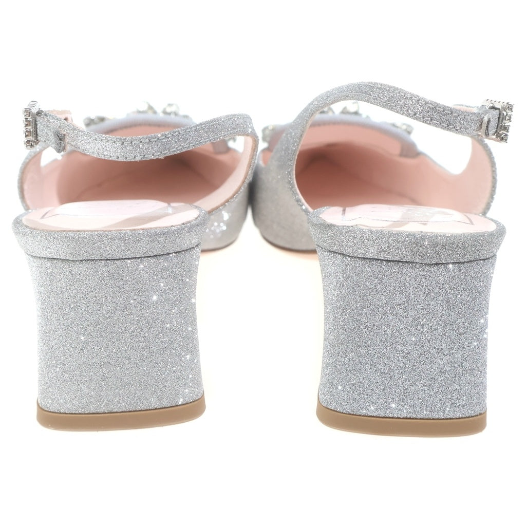 Roger Vivier(ロジェヴィヴィエ) シルバーグリッターパンプス #37 レディース
