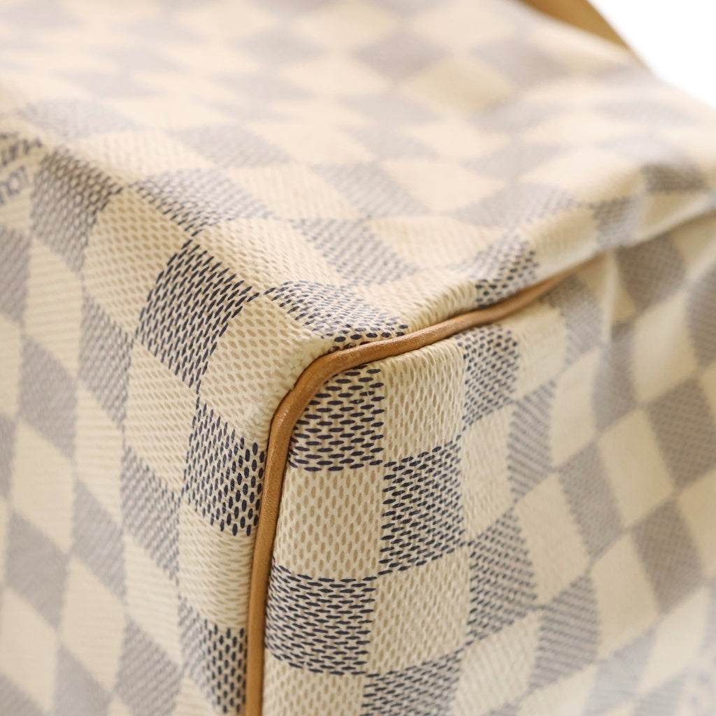 LOUIS VUITTON(ルイヴィトン) ダミエアズール スピーディ30 ボストンバッグ ハンドバッグ アイボリー×ブラウン PVCレザー N41533 ゴールド金具 レディース