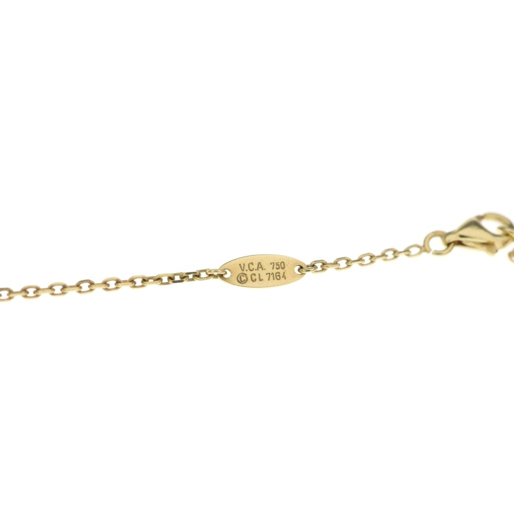 Van Cleef & Arpels(ヴァンクリーフアンドアーペル) ヴィンテージアルハンブラ オニキス ネックレス ペンダント チェーン ブラック×ゴールド 750 レディース