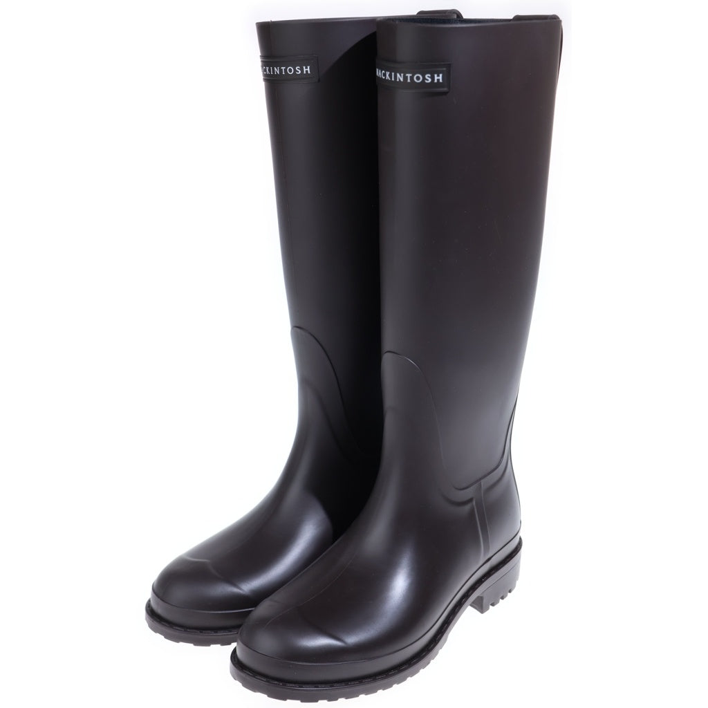 MACKINTOSH(マッキントッシュ) Wiston ウィンストン レイン ロングブーツ ラバー ロゴ ダークブラウン FW0125 レディース