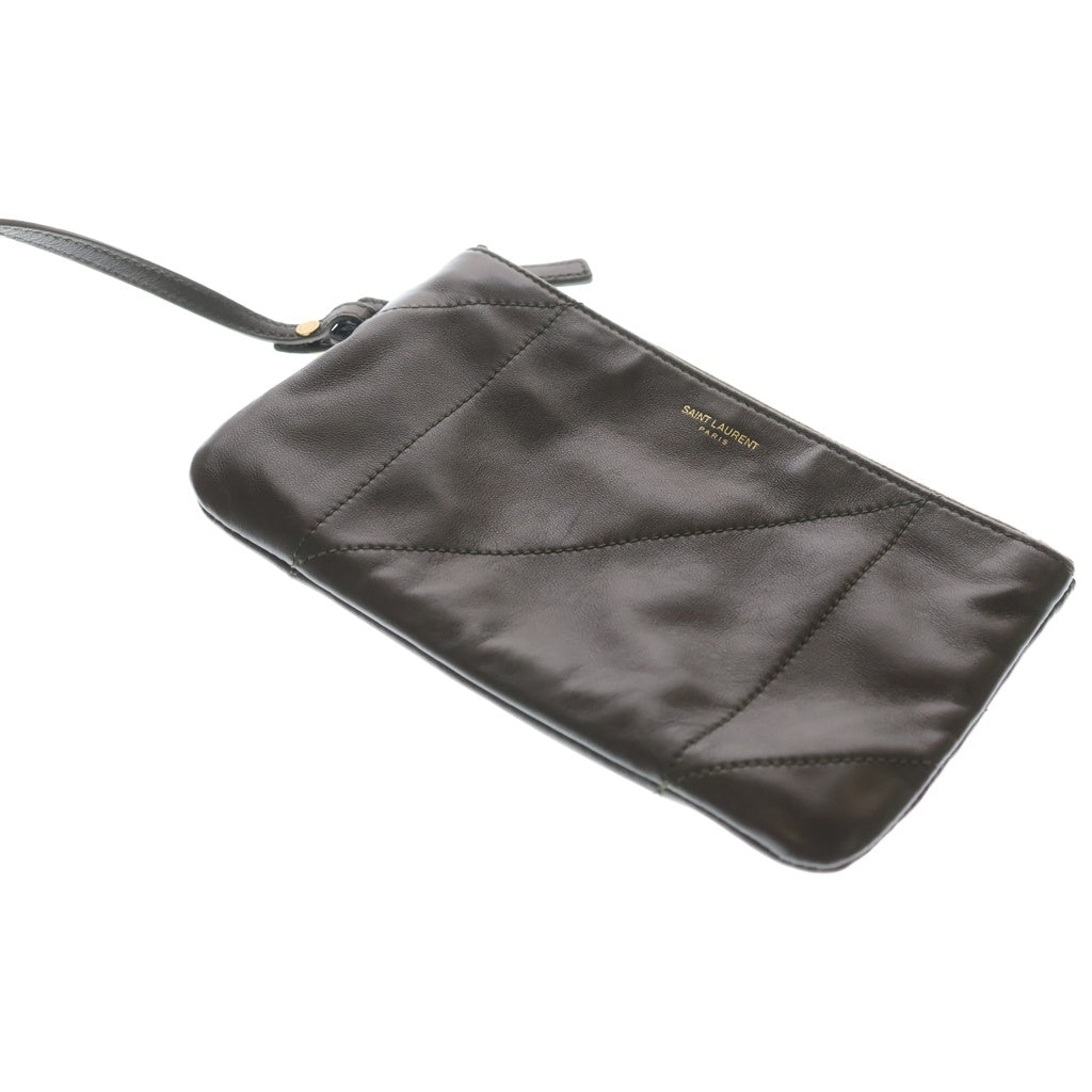 SAINT LAURENT PARIS(サンローランパリ) ジェイミー 4.3 ショルダーバッグ カーキ カーフレザー ゴールド金具 レディース