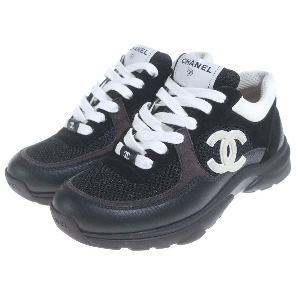 CHANEL(シャネル) ココマークローカットスニーカー スニーカー ブラック #38 G38299 レディース