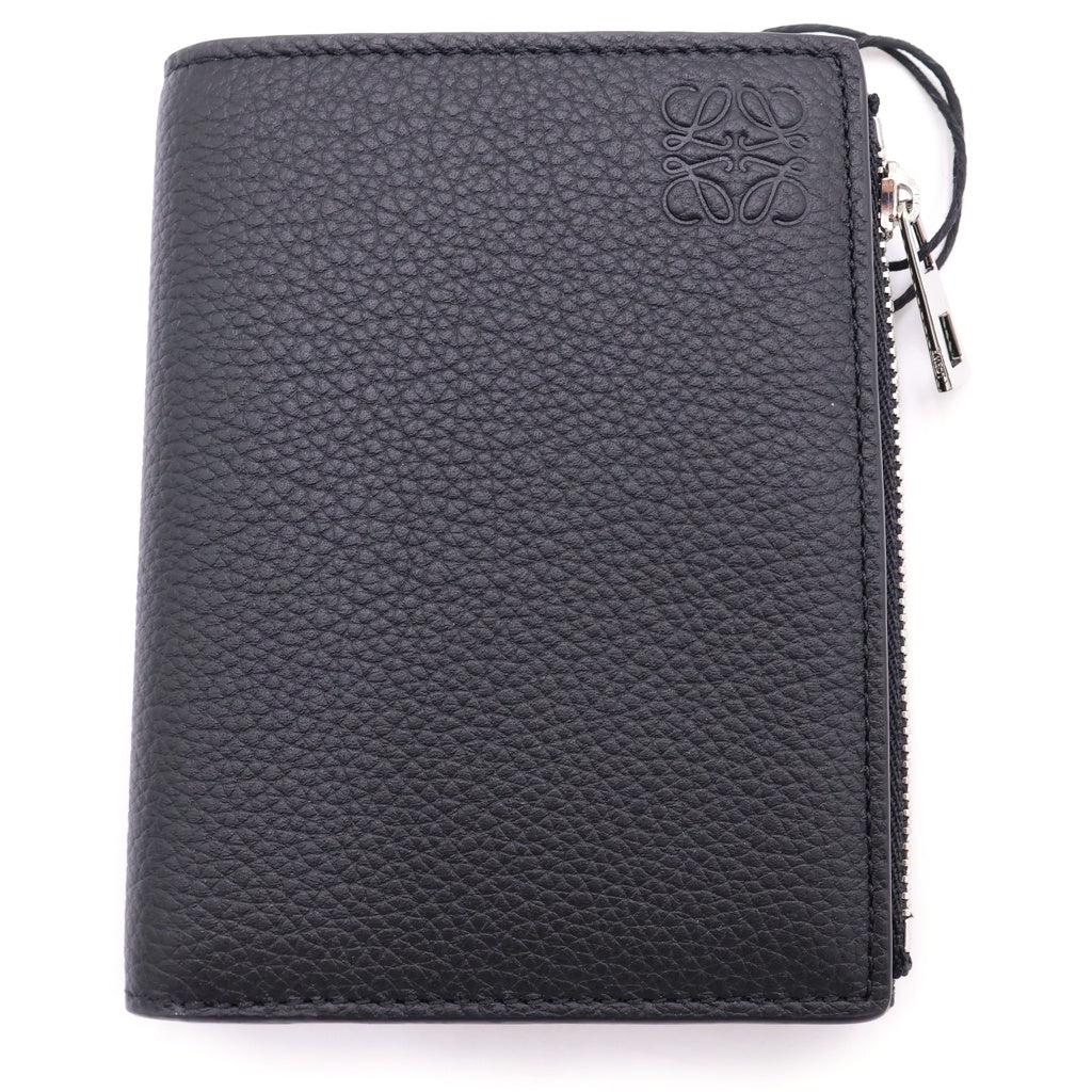 LOEWE(ロエベ) スリムコンパクトウォレット 二つ折り財布 レザー ブラック C660W73X02
