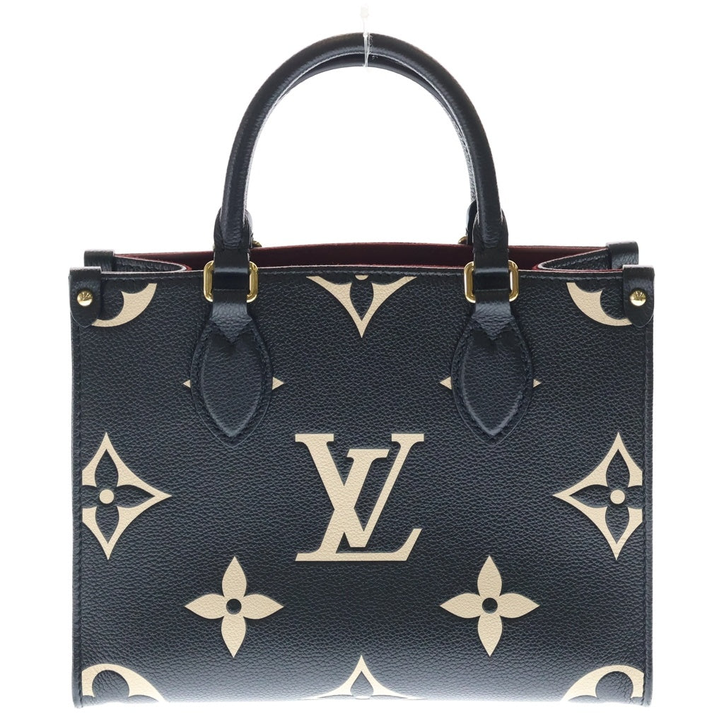 LOUIS VUITTON(ルイヴィトン) モノグラム アンプラント オンザゴーPM M45659 ICタイプ ハンドバッグ ブラック/ベージュ レディース