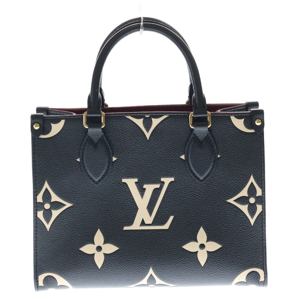 LOUIS VUITTON(ルイヴィトン) モノグラム アンプラント オンザゴーPM M45659 ICタイプ ハンドバッグ ブラック/ベージュ レディース