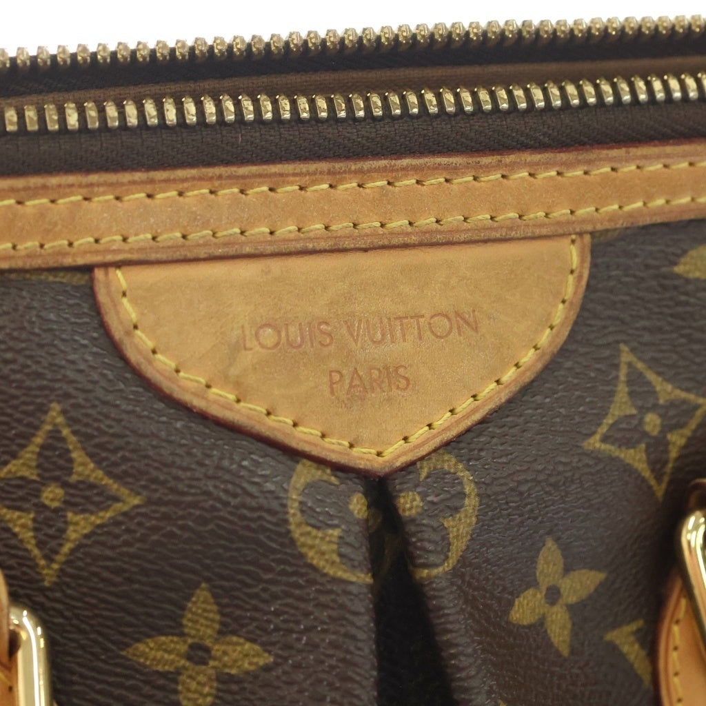 LOUIS VUITTON(ルイヴィトン) モノグラム パレルモPM 2wayバッグ ハンドバッグ ショルダーバッグ ブラウン レザー×PVC M40145 ゴールド金具 レディース