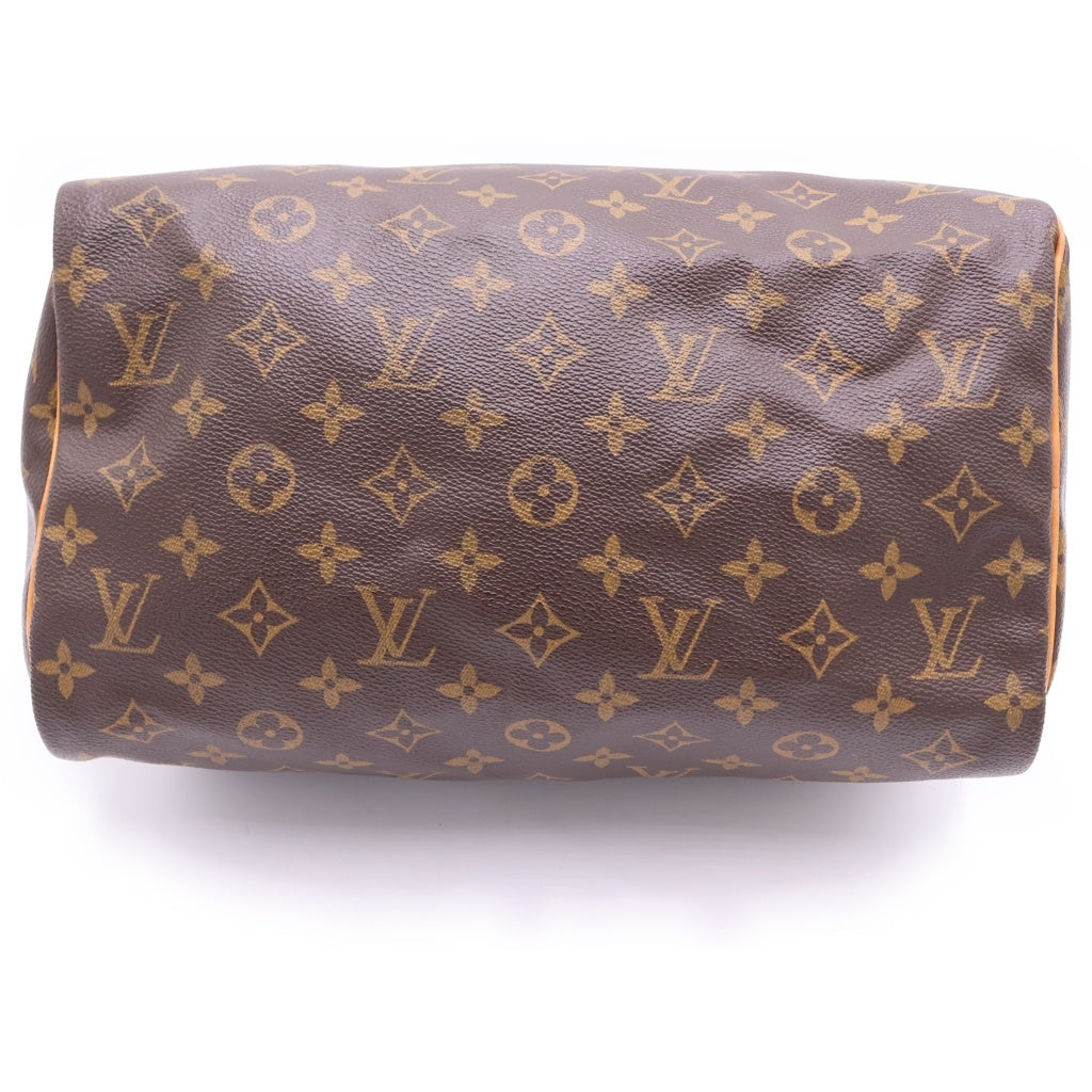 LOUIS VUITTON(ルイヴィトン) モノグラム スピーディ30 ハンドバッグ ボストンバッグ ブラウン PVC×レザー M41526 ゴールド金具 レディース