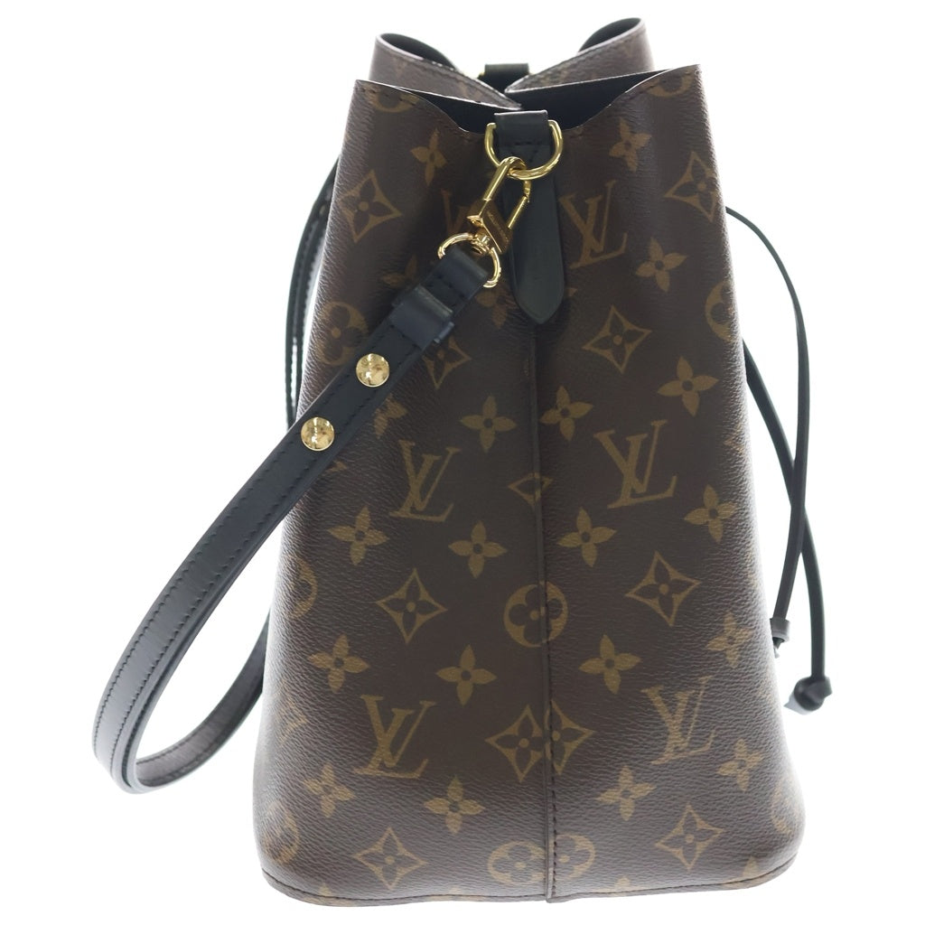LOUIS VUITTON(ルイヴィトン) モノグラム ネオノエ ショルダーバッグ ブラウン レザー×PVC M44020 ゴールド金具 レディース