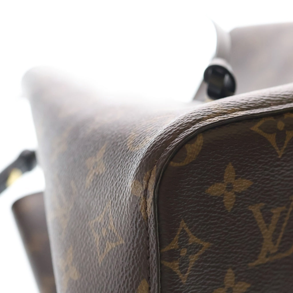LOUIS VUITTON(ルイヴィトン) モノグラム ネオノエ ショルダーバッグ ブラウン レザー×PVC M44020 ゴールド金具 レディース