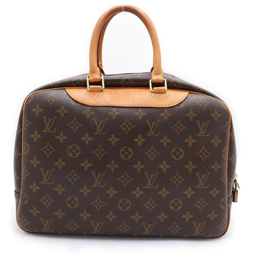 LOUIS VUITTON(ルイヴィトン) モノグラム ドーヴィル ハンドバッグ ブラウン PVC×レザー M47270 ゴールド金具