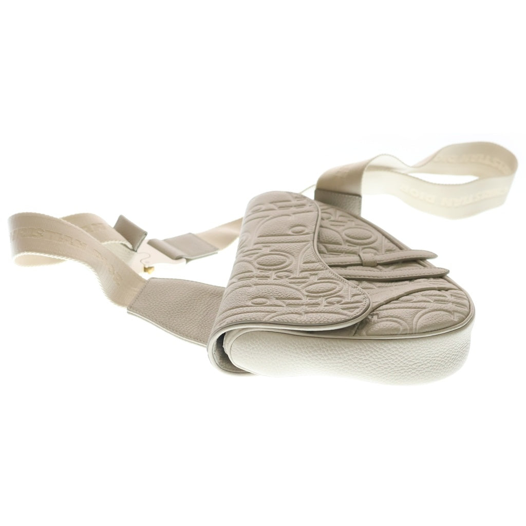 DIOR(ディオール) Saddle サドル ショルダーバッグ グレインドカーフスキン グラビティ アウトライン レザー ベージュ 1ADPO093LGP_H140 レディース