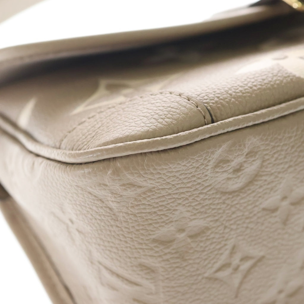 LOUIS VUITTON(ルイヴィトン) モノグラムアンプラント ディアヌ レザー 2WAY ショルダー バッグ ベージュ M46583 レディース