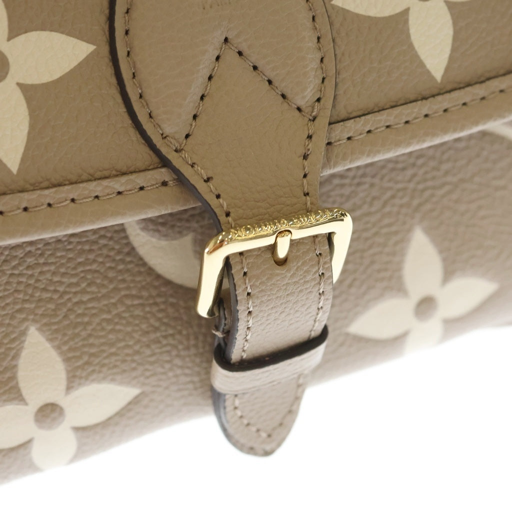 LOUIS VUITTON(ルイヴィトン) モノグラムアンプラント ディアヌ レザー 2WAY ショルダー バッグ ベージュ M46583 レディース