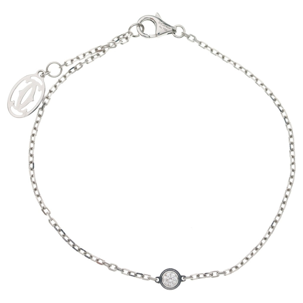 Cartier(カルティエ) ダムールXS ダイヤ ブレスレット ホワイトゴールド Au750WG レディース