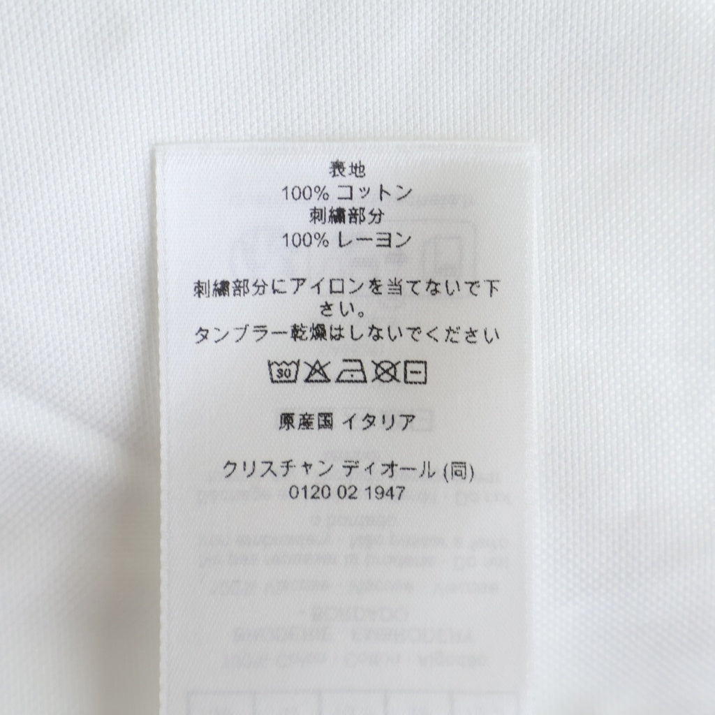 DIOR(ディオール) 26SS BookCover ブックカバー コットン ボタンダウン 長袖シャツ ホワイト 683C573A3118