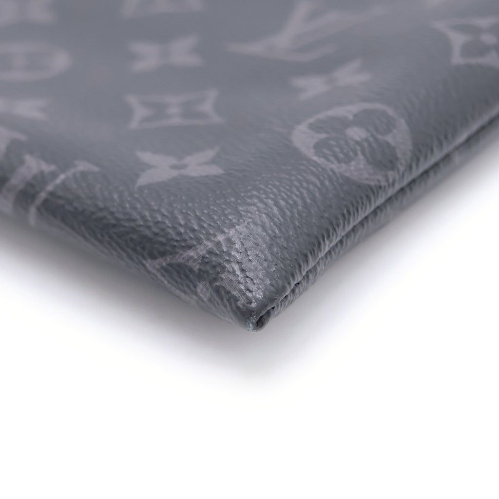 LOUIS VUITTON(ルイヴィトン) モノグラムエクリプス ポシェットディスカバリー PVC レザー クラッチバッグ ブラック M62291