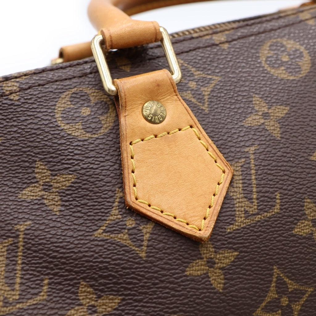 LOUIS VUITTON(ルイヴィトン) モノグラム スピーディ30 PVC レザー ハンドバッグ ミニボストンバッグ ブラウン M41526 レディース