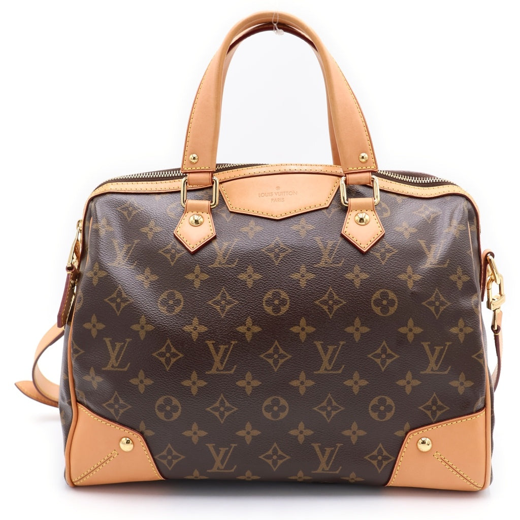 LOUIS VUITTON(ルイヴィトン) モノグラム レティーロPM PVC レザー 2WAY ハンドバッグ ショルダーバッグ ブラウン M40325 レディース