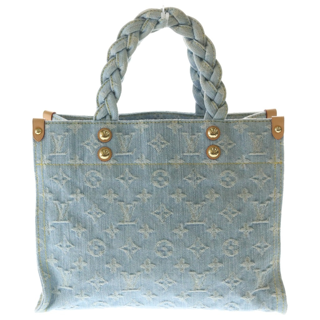 LOUIS VUITTON(ルイヴィトン) モノグラムデニム レットゴー デニム レザー 2WAY ハンドバッグ ショルダーバッグ ICタイプ ブルー M24897 レディース