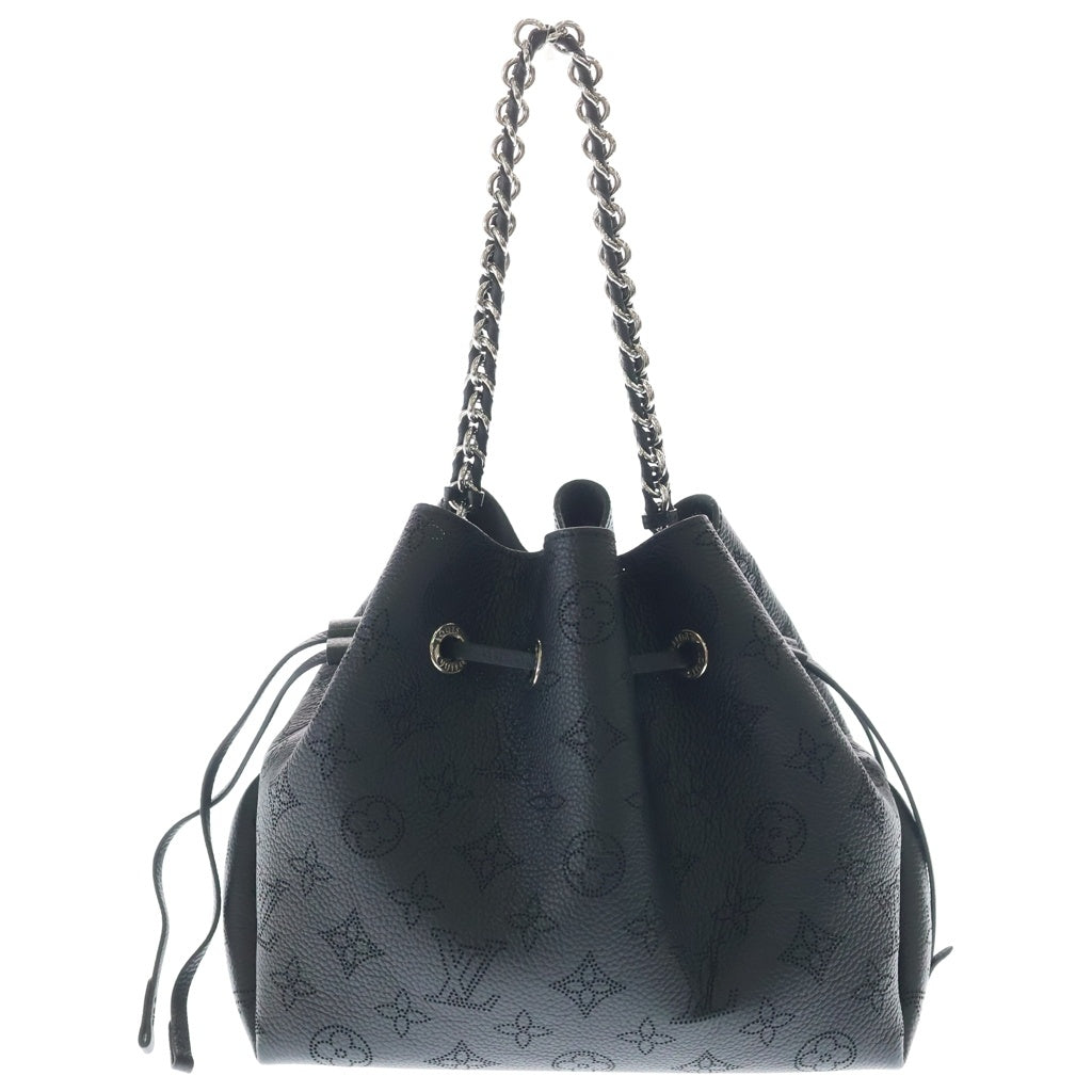 LOUIS VUITTON(ルイヴィトン) マヒナ ベラ レザー 2WAY チェーン ハンドバッグ ショルダーバッグ 巾着バッグ ICタイプ ノワール ブラック M57070 レディース