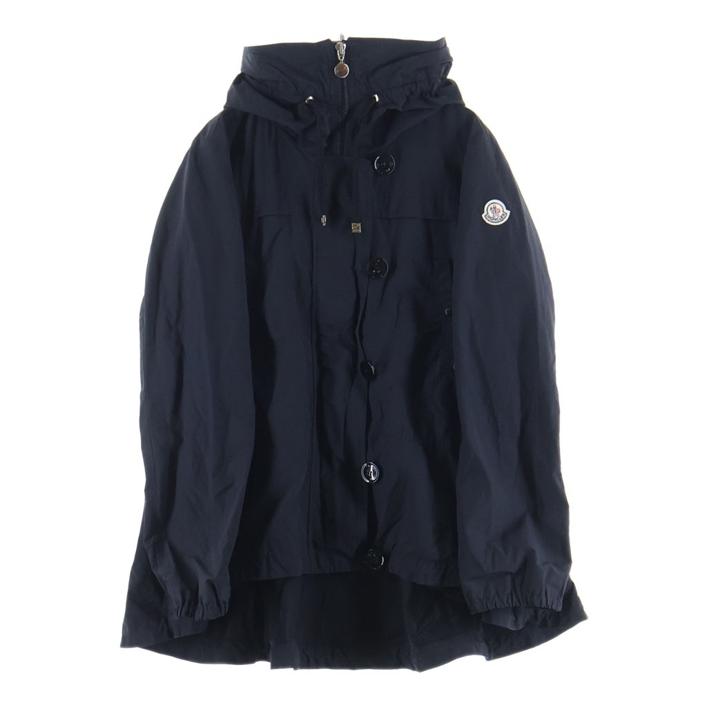 MONCLER(モンクレール) ワッペンロゴ ナイロン フーデッド ジャケット コート アウター #2 ブラック レディース