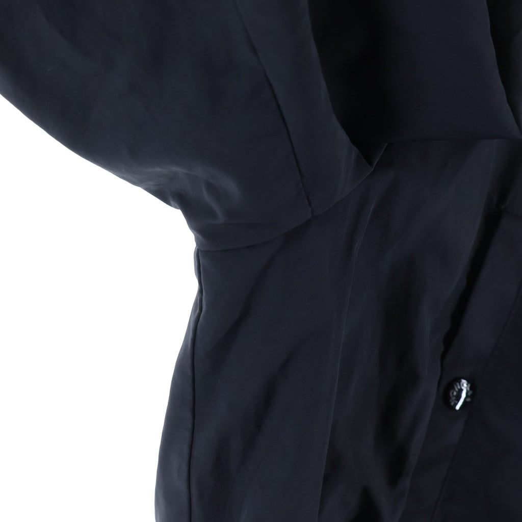MONCLER(モンクレール) ワッペンロゴ ナイロン フーデッド ジャケット コート アウター #2 ブラック レディース